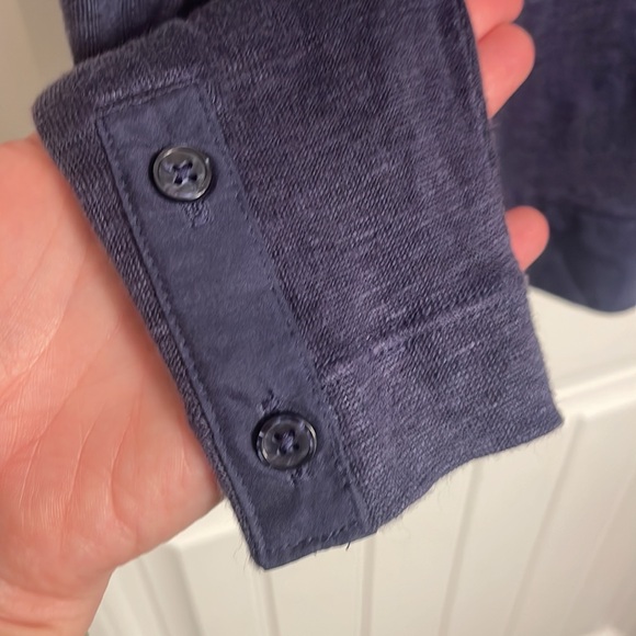 Poetry 100% linen top with silk detailing - Picture 4 of 6